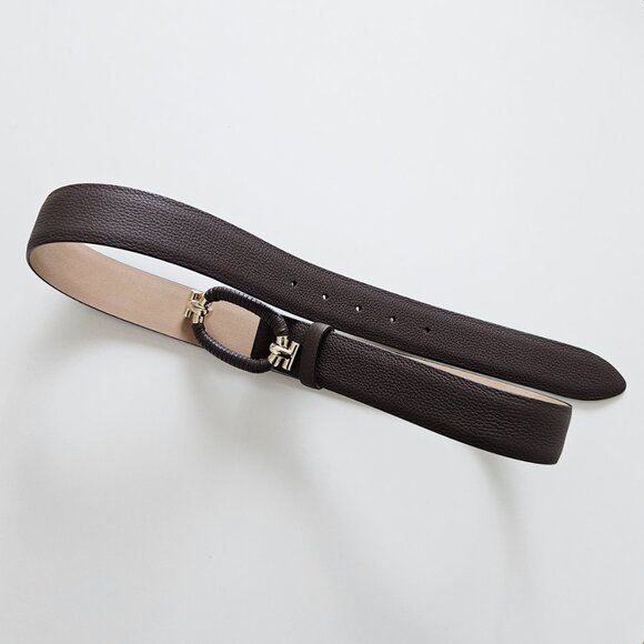 Tod’s Brown Leather Belt – Gold Hardware – Size 90 (US 34–36) main image 13